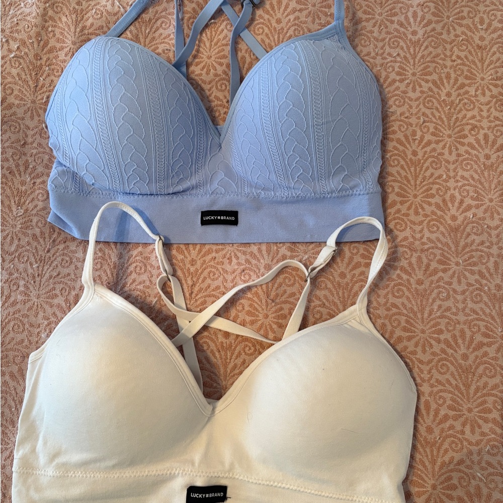 Lucky Brand Blue and White Bras Intimates Collection